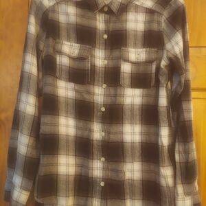 Mossimo Supply Co. Black and White Plaid Shirt